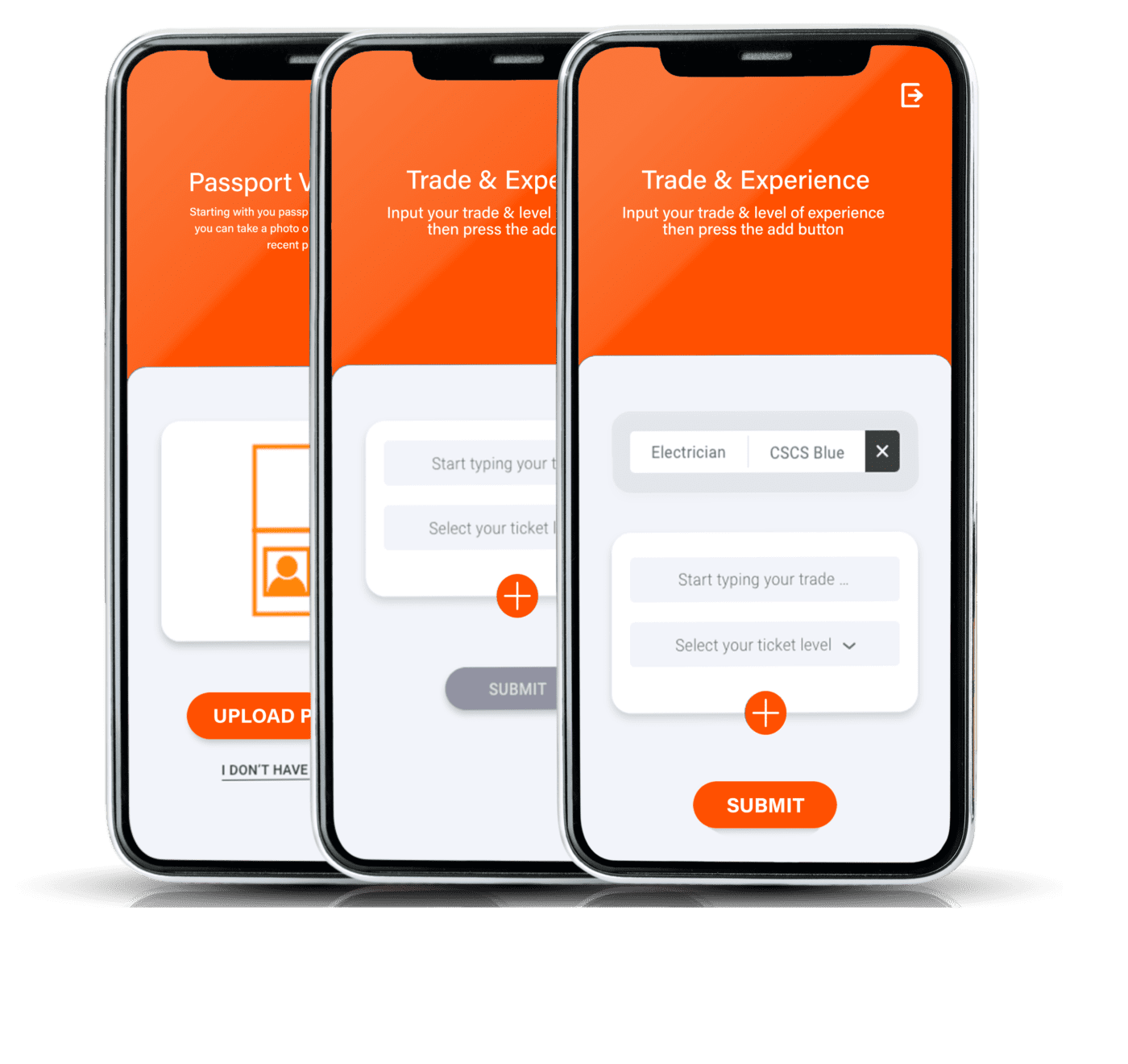 Mobile phones displaying Jobmatcha App interface